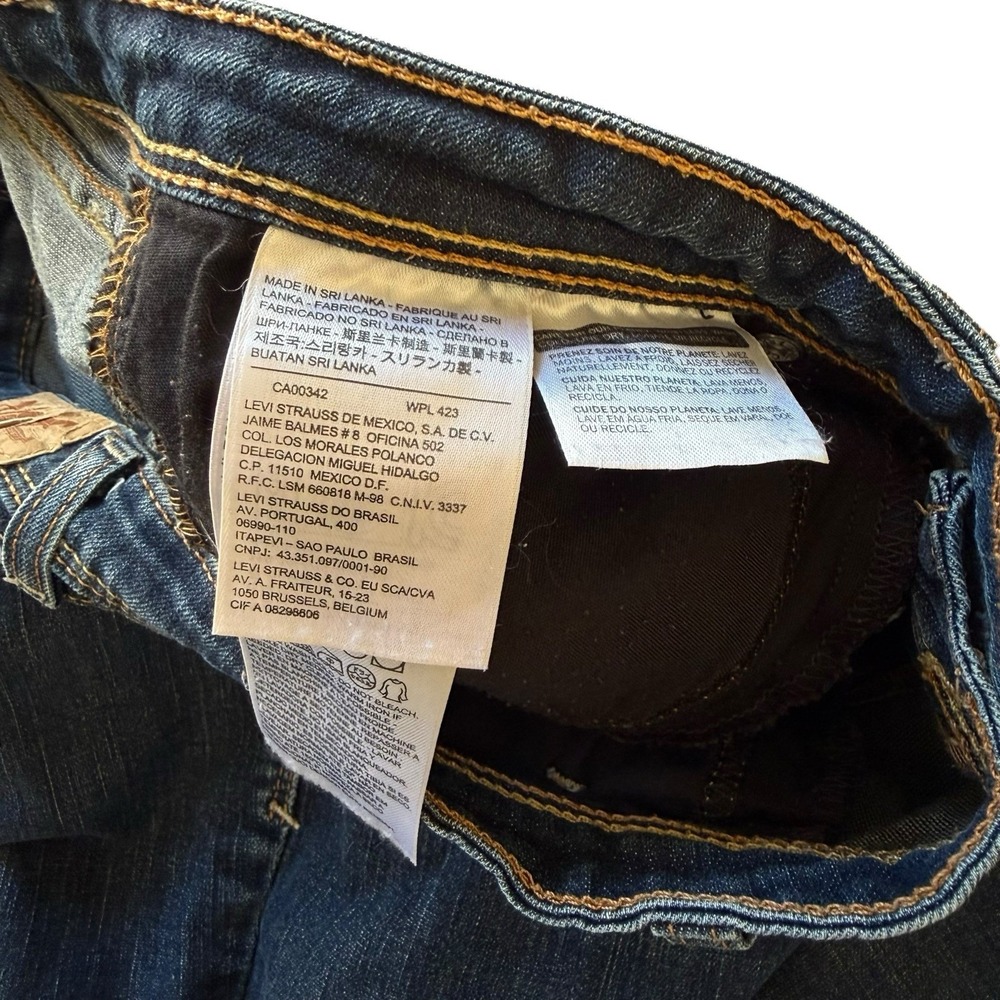 Levi's Women's Legging Dark Wash Skinny Stretch Jeans W29 Medium Wash - Picture 4 of 7